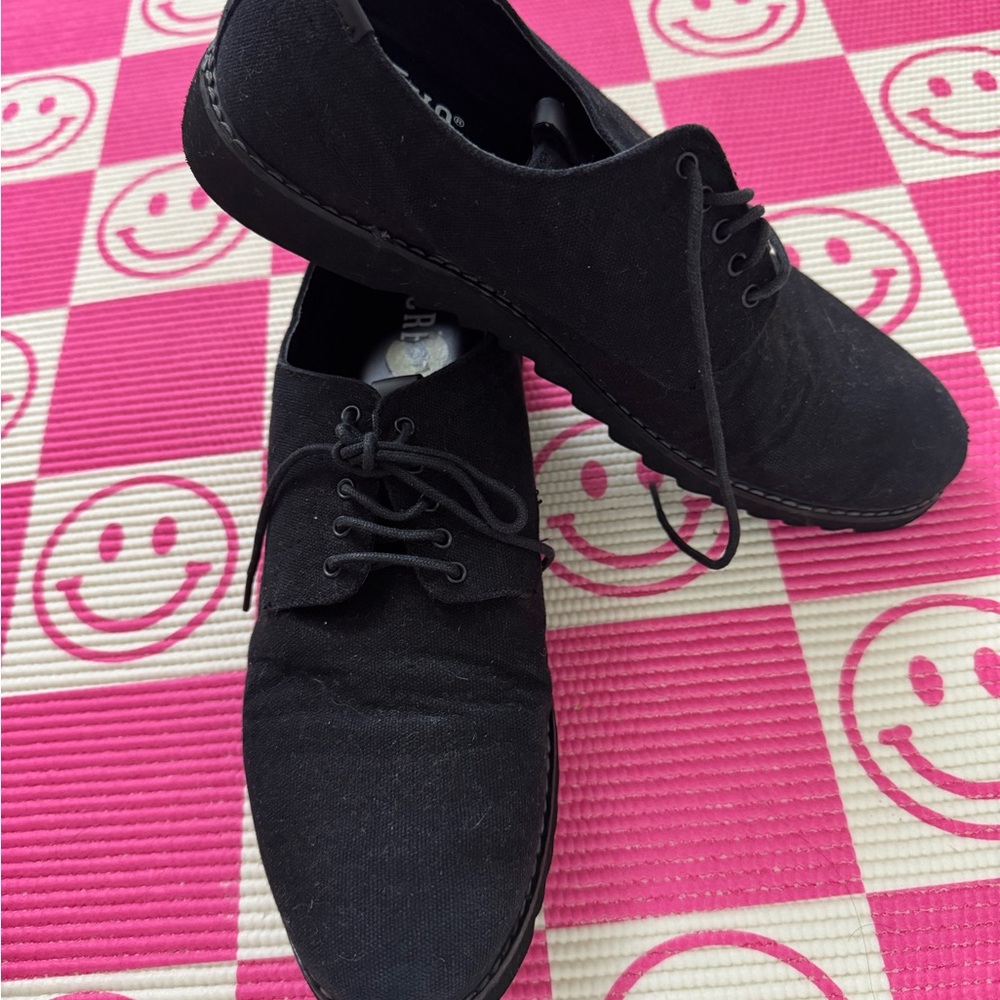 Black Canvas Men's Shoes